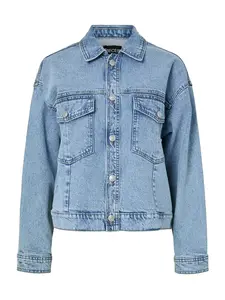 PIECES Prechodná bunda 'PCElma'  modrá denim