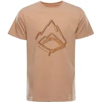 ALPINE PRO MOLAC Pánské triko, hnědá, velikost
