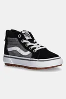 Dětské kožené kecky Vans MTE SK8-Hi Zip šedá barva, VN000D0MN421