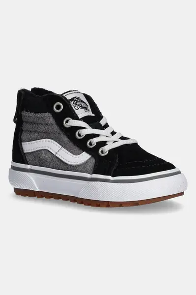 Dětské kožené kecky Vans MTE SK8-Hi Zip šedá barva, VN000D0MN421
