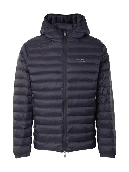 ARMANI EXCHANGE Prechodná bunda 'Down'  čierna / biela
