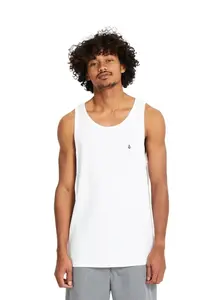 Volcom pánské tílko Stone Blanks Bsc Tt White | Bílá | Velikost M | 100% bavlna