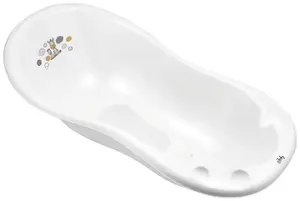 MALTEX Vanička Zebra 100 cm se špuntem a protiskluzovou podložkou - white