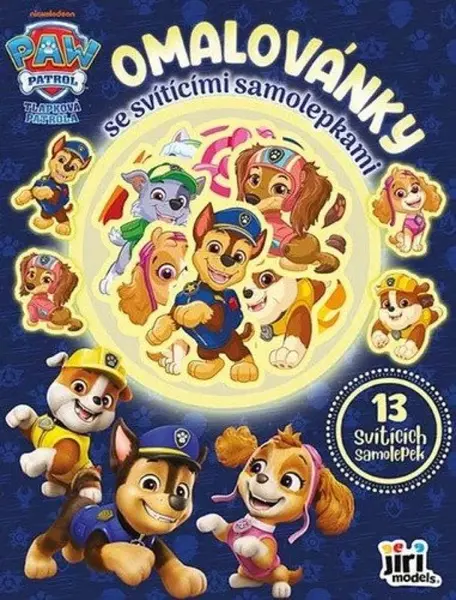 Omalovánky se svítícími samolepkami Tlapková patrola - Neuveden