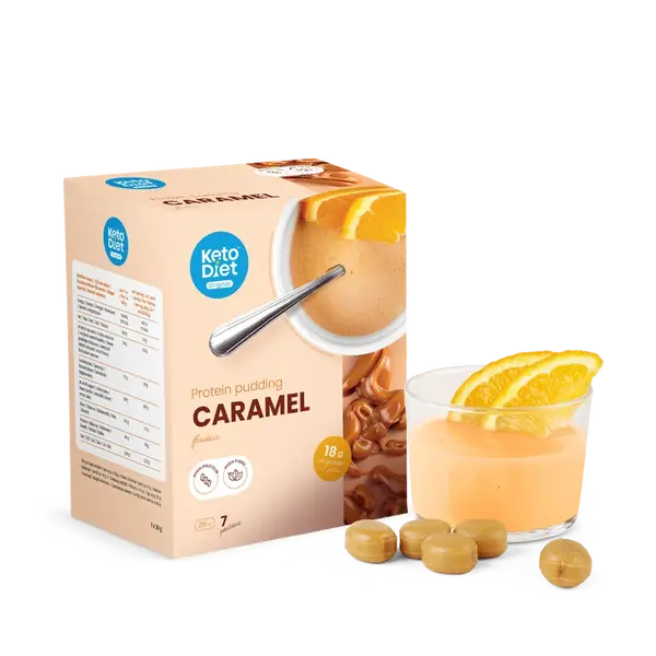 KetoDiet Proteinový pudink - příchuť karamel (7 porcí)