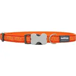 Nylonový obojok Red dingo hypno oranžový, Veľkosť: XS