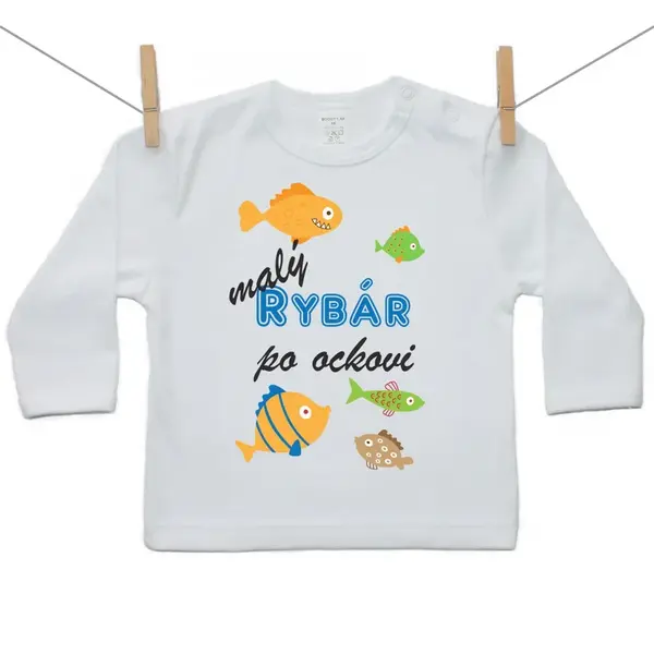 Boodyy Tričko s dlhým rukávom Malý rybár 80 (9-12 mesiacov)