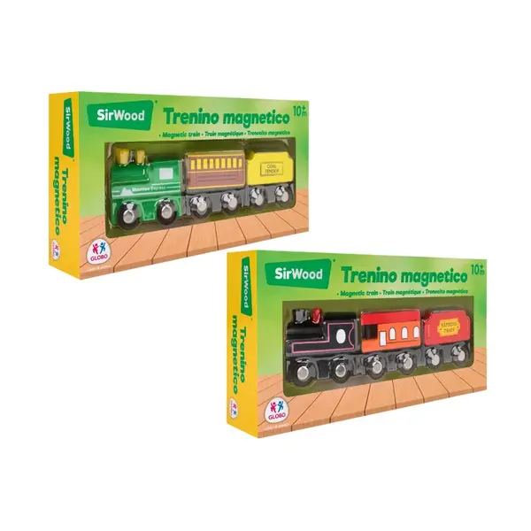 SIRWOOD Drevenný vlak magnetický 3ks-SIRWOOD