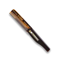 Ručne vyrobený 167 mm skladací vreckový hrebeň s klipom Kent