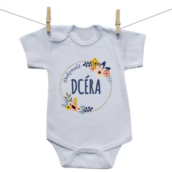 Boodyy Body s krátkym rukávom Dokonalá dcéra 98 (2-3 roky)