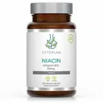 Cytoplan Niacin - Vitamín B3 (niacínamid), 50 mg, 100 vegan tablet