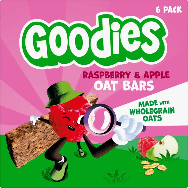 Goodies ovsená tyčinka malina a jablko MLTP