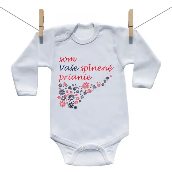 Boodyy Body s dlhým rukávom Som Vaše splnené prianie 56 (0-2 mesiace)