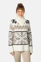 Svetr Kari Traa AMELIA dámský, béžová barva, 623605