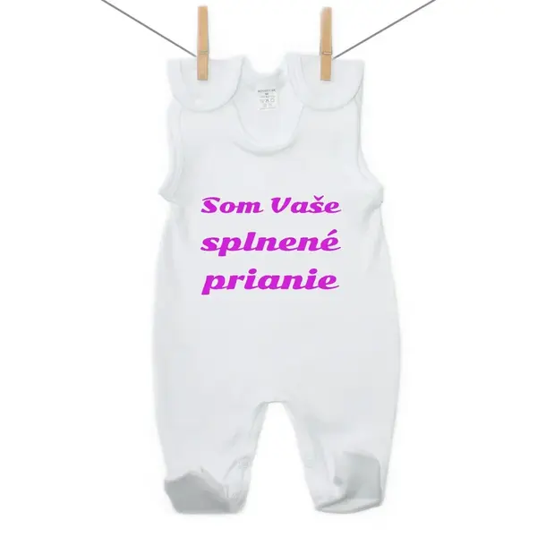 Boodyy Dupačky Splnené prianie Ružová 80 (9-12 mesiacov)