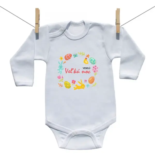 Boodyy Body s dlhým rukávom Veselú Veľkú noc 4 98 (2-3 roky)