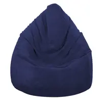 Sedací vak vrece 100x75 s plyšová tmavomodrá