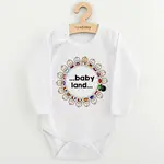 Detské body s potlačou ...baby land..., vel. 74 (6-9m)