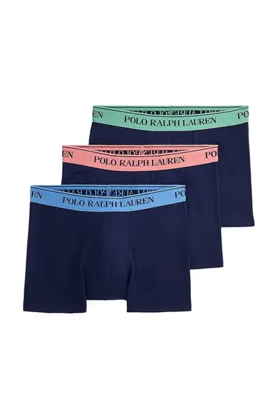 Boxerky Polo Ralph Lauren 3-pack tmavomodrá barva, 714830299
