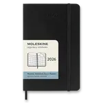 Diář Moleskine 2026 - měkké desky S, měsíční, černý
