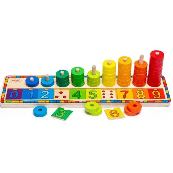 Bigjigs Toys Deska nasazování s čísly
