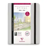 Akvarelové album Clairefontaine Etival Cold Pressed 21 x 16 cm, 24 listů, 300 g