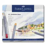 Akvarelové pastelky Faber-Castell Goldfaber Aqua - plechová krabička, 48 barev