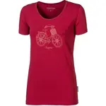 PROGRESS SASA CITYBIKE Dámské bambusové triko, vínová, velikost