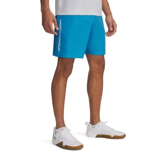 Under Armour WOVEN WORDMARK Pánské kraťasy, modrá, velikost