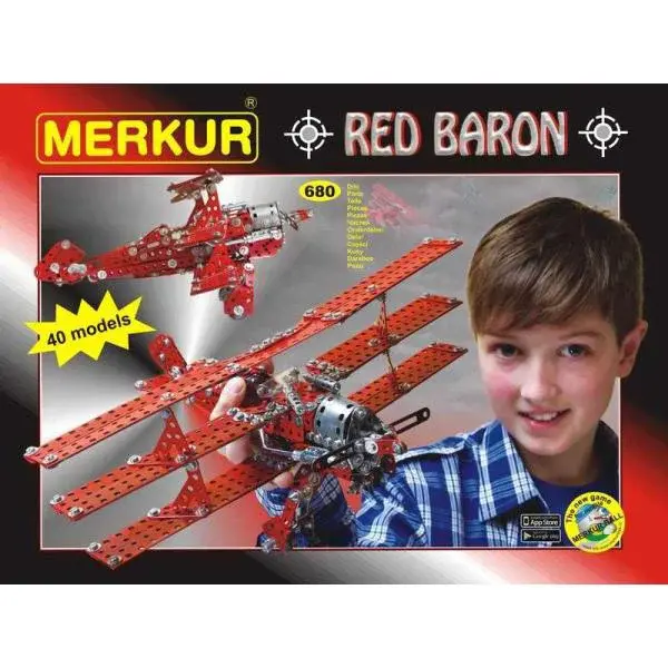 Merkur Red Baron, 680 dílů, 40 modelů