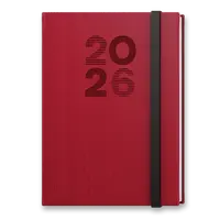 Týdenní diář Baloušek Vigo 2026 - A5, červený