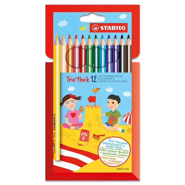 Pastelky STABILO Trio - 12 barev