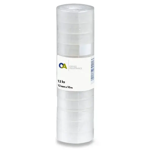 Samolepicí páska - 12 mm x 10 m, 12 ks