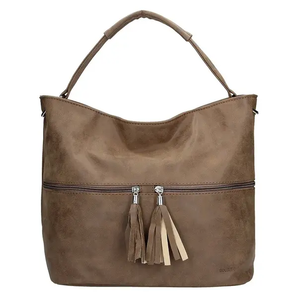 Dámska kabelka Double D - hnedá