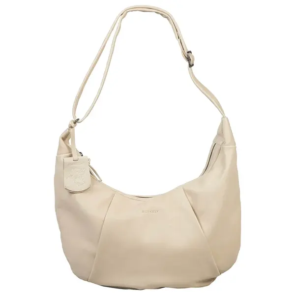 Dámska kožená kabelka cez rameno Burkely Amalea - krémová