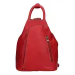 Elegantný dámsky kožený batoh Katana Paula - červená