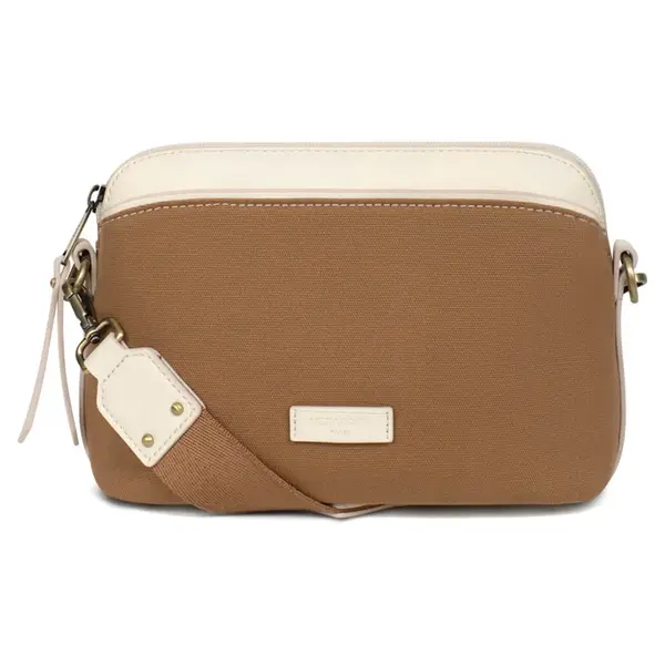 Dámska crossbody kabelka Hexagona Tolla - hnedo-béžová