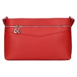 Dámska kožená crossbody kabelka Italia Benea - červená