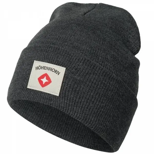 HOHENHORN HEELFLIP Zimní beanie čepice, tmavě šedá, velikost