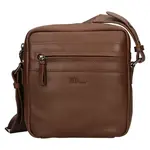 Pánská kožená taška přes rameno Marta Ponti Petr - koňak