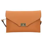 Dámská kožená crosbody kabelka Italia Martes - koňak