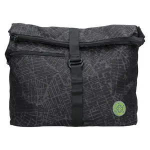 Pánská taška přes rameno Lerros Alexo - černo-šedá, polyester, na notebook 14"
