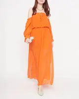 Resti Women's orange maxi Spanish dress - Clothing