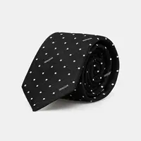 Hedvábná kravata Moschino černá barva, M5513 55058
