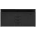 MID.YOU ŠIROKÁ KOMODA, antracitová, 190/96/32 cm