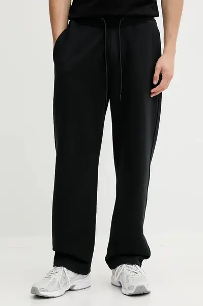 Mikina Hugo Blue pánská, černá barva, s potiskem, 50546532