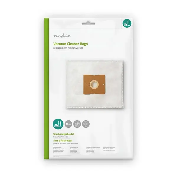 Nedis Univerzální sáčky do vysavače, 10ks + mikrofiltr