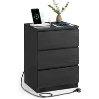 MID.YOU NOČNÍ STOLEK K POSTELI, černá, 40,1/59,1/35,1 cm