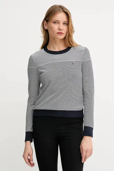 Svetr Tommy Hilfiger dámský, tmavomodrá barva, WW0WW44984