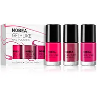NOBEA Day-to-Day 3-Piece Gel-like Nail Polish set sada lakov na nechty Cocktail Party